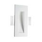 Nova Luce Cirocco - inbouw wandverlichting - 24 x 11 cm - wit gips