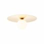 Brilliant Zondra - plafond/wandverlichting - Ø 30 x 13 cm - goud