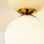 Brilliant Zondra - plafond/wandverlichting - Ø 30 x 13 cm - goud