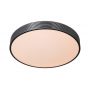 Lucide Malin - plafondverlichting - Ø 39 x 6,5 cm - 24W LED incl. - 3 stappen dimbaar - zwart