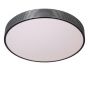 Lucide Malin - plafondverlichting - Ø 39 x 6,5 cm - 24W LED incl. - 3 stappen dimbaar - zwart