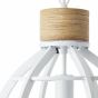Brilliant Matrix Wood - hanglamp - Ø 34 x 139 cm - wit