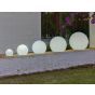 New Garden Buly 20 - tafellamp op zonne-energie - Ø 20 x 14,5 x 17 cm - 1W RGB LED incl. - IP68 - wit