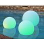 New Garden Buly 20 - tafellamp op zonne-energie - Ø 20 x 14,5 x 17 cm - 1W RGB LED incl. - IP68 - wit