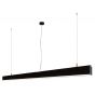 Lichtkoning Linear - hanglamp - 170 x 5 x 200 cm - 54W LED incl. - zwart - witte lichtkleur