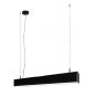 Lichtkoning Linear - hanglamp - 57 x 5 x 200 cm - 18W LED incl. dimbaar - zwart - warm witte lichtkleur