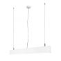 Lichtkoning Linear - hanglamp - 57 x 5 x 200 cm - 18W LED incl. dimbaar - wit - warm witte lichtkleur