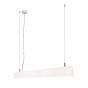 Lichtkoning Linear - hanglamp - 57 x 5 x 200 cm - 18W LED incl. - wit - witte lichtkleur