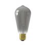 Calex Smart LED lamp - Ø 6,4 x 14 cm - E27 - 7W - dimfunctie via app - 1800 tot 3000K - white ambiance - gerookt