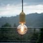 Creative Cables Eiva Pastel - buitenhanglamp met siliconen plafondbevestiging - Ø 12,5 x 164,5 cm - IP65 - mosterdgeel