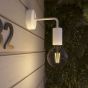 Creative Cables Eiva - buiten- en/of badkamerwandlamp met siliconen bevestiging - Ø 12,5 x 14 cm - IP65 - wit