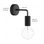 Creative Cables Eiva - buiten- en/of badkamerwandlamp met siliconen bevestiging - Ø 12,5 x 14 cm - IP65 - wit