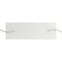 Creative Cables - Rose-One Rechthoekig plafondrozet voor 2 lichtpunten - 67,5 x 22,5 cm - wit