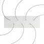 Creative Cables - Rose-One Rechthoekig plafondrozet voor 7 lichtpunten - 67,5 x 22,5 cm - wit