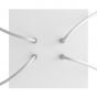 Creative Cables - Rose-One Vierkant plafondrozet voor 4 lichtpunten - 20 x 20 x 3,5 cm - wit