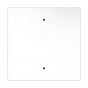 Creative Cables - Rose-One Vierkant plafondrozet voor 2 lichtpunten - 40 x 40 x 3,5 cm - wit