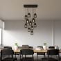 Creative Cables - hanglamp 11L - 67,5 x 140 cm - zwart