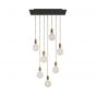 Creative Cables - hanglamp 7L - 67,5 x 130 cm - zwart