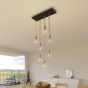 Creative Cables - hanglamp 7L - 67,5 x 130 cm - zwart