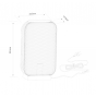 Lucide Mesh - tafellamp - 33,5 cm - zwart