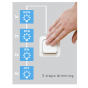 Lucide Malin - plafondverlichting - Ø 39 x 6,5 cm - 24W LED incl. - 3 stappen dimbaar - zwart