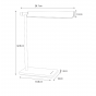 Lucide Levi - bureaulamp - 28,7 x 10 x 32,8 cm - 5,5W LED incl. - 3 stappen dimbaar - 