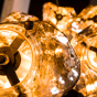 Vico Rock Chrome - hanglamp - Ø 50 x 150 cm - chroom glas