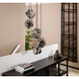Vico Rock Chrome - hanglamp - Ø 50 x 150 cm - chroom glas