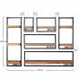 Vico Edge - wandschap - 100 x 25 x 30 cm - acaciahout