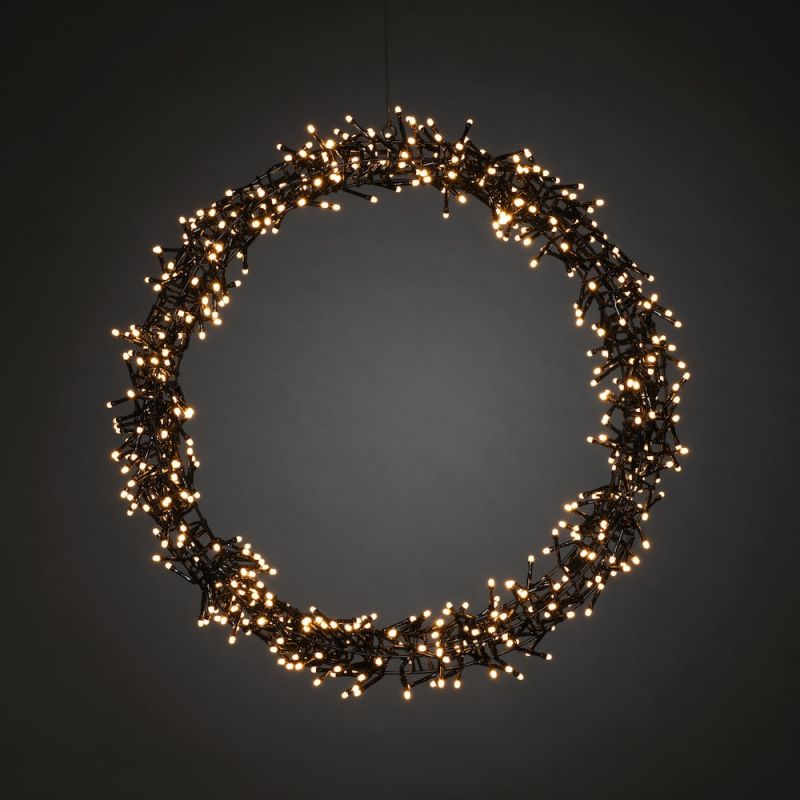 Konstsmide kerstverlichting LED kerstkrans mat Ø 50 x 5 cm IP44