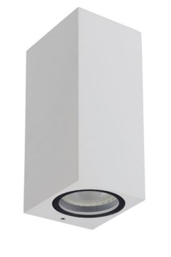 Lucide Zaro - buiten wandlamp - 7,8 x 6,8 x 16 cm - IP44 - wit