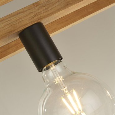Searchlight Square - hanglamp - 90 x 120 cm - zwart en bruin