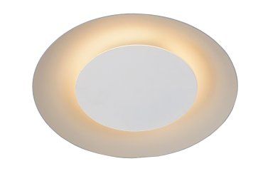 Lucide Foskal - plafondverlichting - Ø 21,5 x 5,2 cm - 6W LED incl. - wit