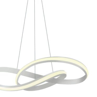 ONE Light Swirl - hanglamp - Ø 60 x 150 cm - 30W LED incl. - wit