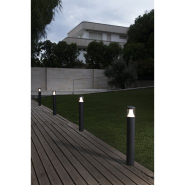Faro Plim - tuinpaal - Ø 9 x 65 cm - 10W LED incl. - IP65 - donkergrijs