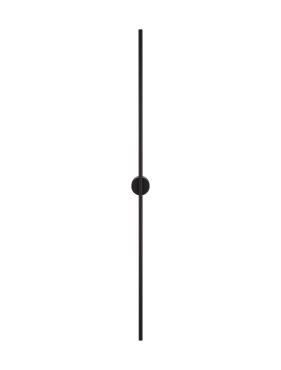 Nova Luce Aden - wandlamp -  1,5 x 7,3 x 120 cm - 20W LED incl. - zandzwart