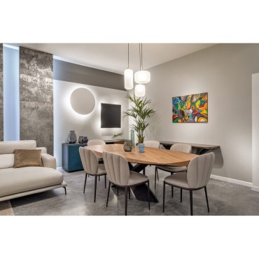 Maxlight Smooth - hanglamp - Ø 33 x 155 cm - geborsteld goud
