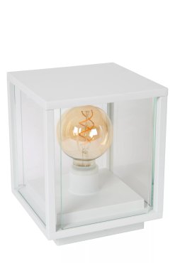 Lucide Claire - sokkellamp - 20 x 20 x 24,5 cm - IP54 - wit