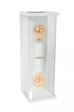 Lucide Claire - buiten wandverlichting - 14 x 16 x 40 cm - IP54 - wit