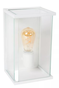 Lucide Claire - buiten wandverlichting - 17,6 x 18 x 30 cm - IP54 - wit