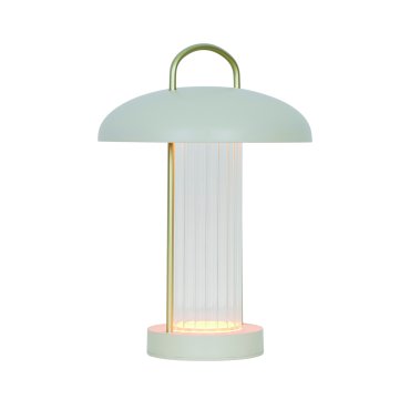 Nordlux Mirano - draagbare tafellamp met oplaadbare batterij - Ø 20 x 29 cm - 3 stappen Moodmaker functie - 3W LED incl. - beige