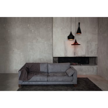 ONE Light Retro Pendants - hanglamp - Ø 18,5 x 198 cm - zwart en messing