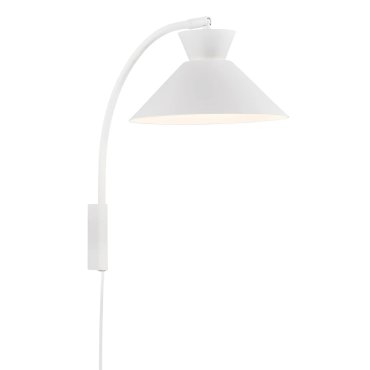 Nordlux Dial - wandlamp - Ø 25 x 40,2 cm -  wit