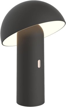 New Garden Enoki - oplaadbare tafellamp via USB-kabel - 16,5 x 25,5 cm - IP44 - zwart