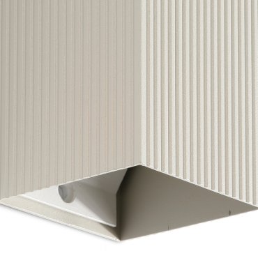 Faro Lune I - wandlamp - 8 x 10 x 6,5 cm - grijs