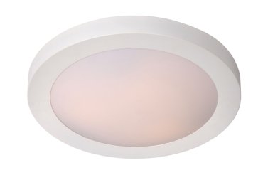 Lucide Fresh - plafondverlichting - Ø 27 x 9 cm - IP44 - wit