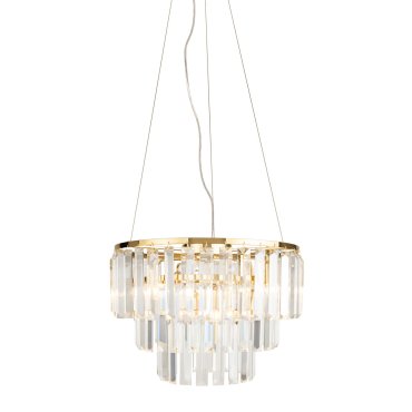 Maxlight Monaco - hanglamp - Ø 42 x 150 cm - goud