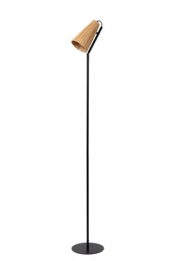 Lucide Bensen - vloerlamp - Ø 22 x 152 cm - naturel