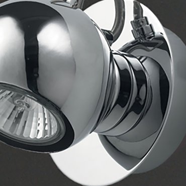 Maxlight Malaga - wandverlichting - 11 x 11 x 7 cm - 50W halogeen incl. - chroom