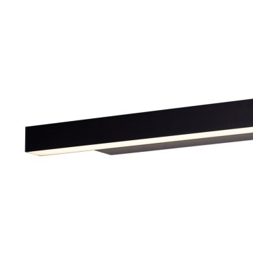 SHOWROOMMODEL - Maxlight Linear - wandverlichting - 57 x 10 x 4,5 cm - 18W LED incl. - IP44 - zwart